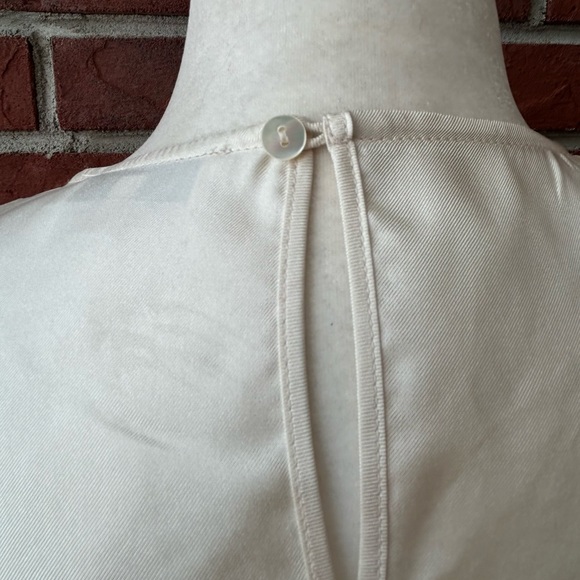 •Antonelli Firenze Silk Lace cream Short Sleeve Top Blouse S… - Picture 4 of 14